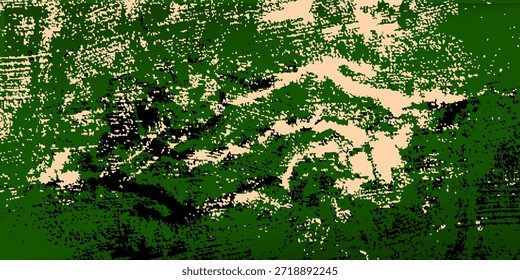 Grunge Ink Splatter on Green. abstract dark background.  Wall pattern stains, cracks, dots, spots, chips. Nice weathered texture for backdrop, banner, wallpaper.