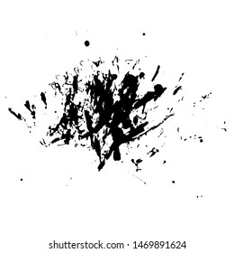 Grunge Ink Splatter Paintbrush Vector Art for Banner, Cover, Poster, Flyer, Backrground or Wallpaper Element Design