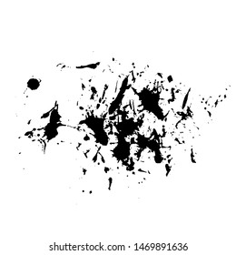 Grunge Ink Splatter Paintbrush Vector Art for Banner, Cover, Poster, Flyer, Backrground or Wallpaper Element Design