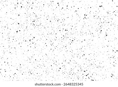Fundo de textura de borrifo de tinta do Grunge. Padrão de vetor sem emenda com gotículas pretas espalhadas no branco.
