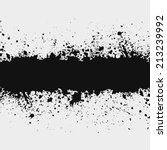 Grunge ink splattered background element with a space for your text