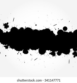 Grunge ink splattered background element