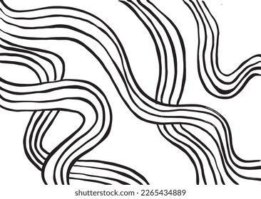 Grunge Ink Wave Brush Abstract Texture