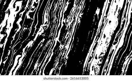 Grunge interlaced texture, threads, lines, wire, veins, monochrome. Grunge old detailed black texture. Vector background	