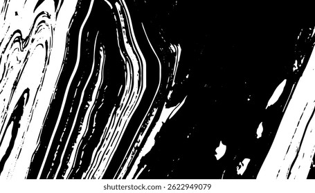 Grunge interlaced texture, threads, lines, wire, veins, monochrome. Grunge old detailed black texture. Vector background	