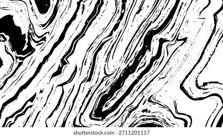 Textura entrelaçada grunge, fios, linhas, arame, veias, monocromático. Grunge antiga textura preta detalhada. Plano de fundo do vetor	