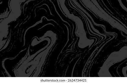 Grunge intertwined texture, threads, lines, wire, veins, monochrome. Grunge old detailed black texture. Vector background