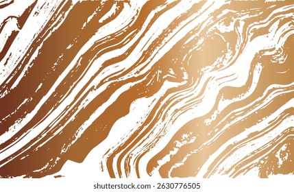 Verflochtene Textur, Fäden, Linien, Draht, Venen. Grunge alte detaillierte Textur. Vektorhintergrund. Kupfer auf Weiß