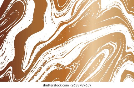 Grunge intertwined texture, threads, lines, wire, veins. Grunge old detailed texture. Vector background. Copper on white