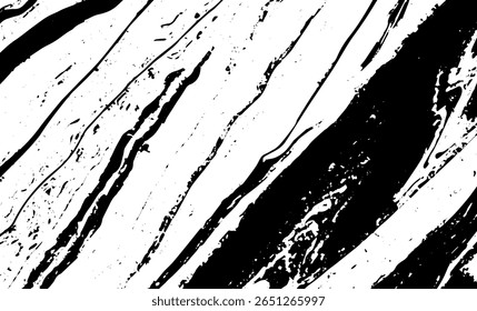 Grunge intertwined texture, threads, lines, wire, veins, monochrome. Grunge old detailed black white texture. Vector background
