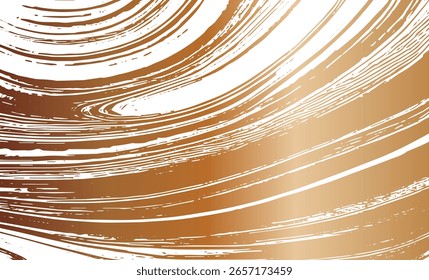 Grunge intertwined texture, threads, lines, wire, veins. Grunge old detailed texture. Vector background. Copper on white