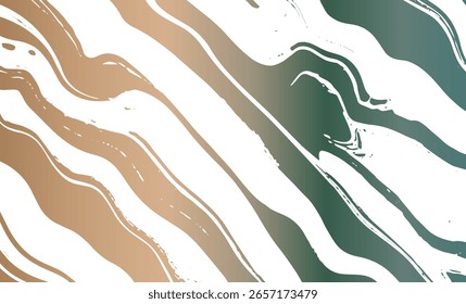 Grunge intertwined texture, threads, lines, wire, veins. Grunge old detailed texture. Vector background. Brown green metal on white