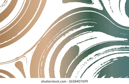 Grunge intertwined texture, threads, lines, wire, veins. Grunge old detailed texture. Vector background. Brown green metal on white