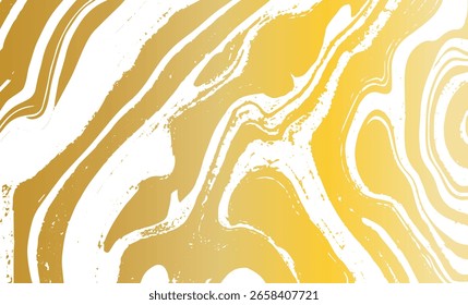 Grunge textura entrelazada, hilos, líneas, alambre, venas. Grunge vieja textura detallada. Vector de fondo. Oro sobre blanco
