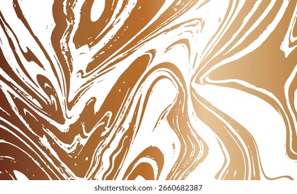 Grunge textura entrelazada, hilos, líneas, alambre, venas. Grunge vieja textura detallada. Vector de fondo. Cobre sobre blanco