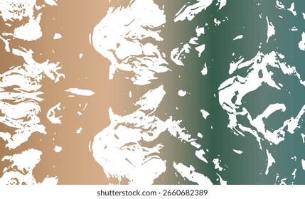 Grunge intertwined texture, threads, lines, wire, veins. Grunge old detailed texture. Vector background. Brown green metal on white