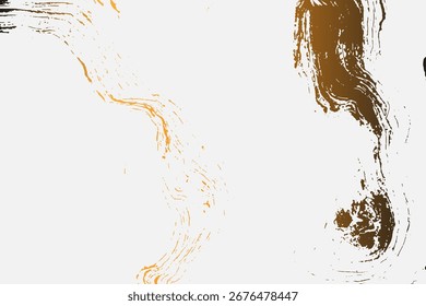 Grunge textura entrelaçada, fios, linhas, arame, veias. Grunge antiga textura detalhada. Fundo do vetor. Ouro sobre branco
