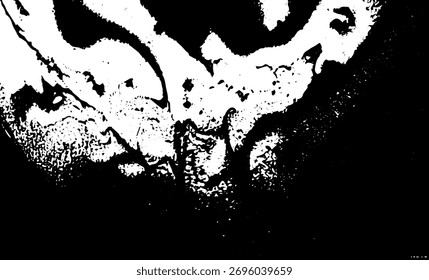 Grunge textura entrelazada, hilos, líneas, alambre, venas, monocromo. Grunge viejo detallado negro textura blanca. Vector de fondo
