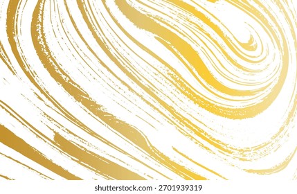 Grunge intertwined texture, threads, lines, wire, veins. Grunge old detailed texture. Vector background. Gold on white
