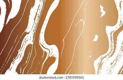 Grunge textura entrelazada, hilos, líneas, alambre, venas. Grunge vieja textura detallada. Vector de fondo. Cobre sobre blanco
