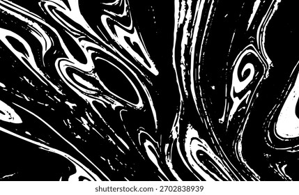Grunge textura entrelazada, hilos, líneas, alambre, venas, monocromo. Grunge viejo detallado negro textura blanca. Vector de fondo
