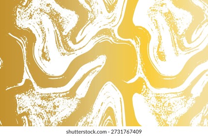 Grunge intertwined texture, threads, lines, wire, veins. Grunge old detailed texture. Vector background. Gold on white
