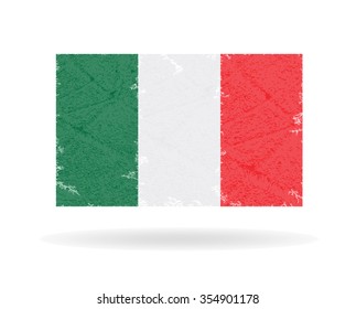Grunge Italy flag ,Vector illustration