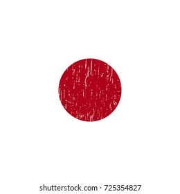 Grunge Japan flag vector easy to use