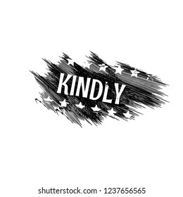 Grunge kindly emblem, label, badge, logo, seal. grunge stamp