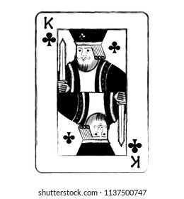 grunge king clubs casino card game