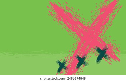 grunge kisses over brat lime green grunge pop girl fan love vector abstract background