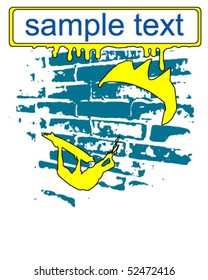 Grunge kite zone. vector illustration.