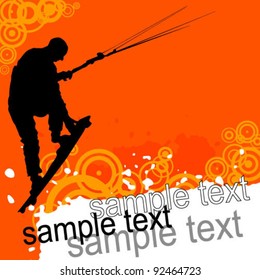 Grunge kite zone. vector illustration.