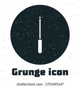 Grunge Knife sharpener icon isolated on white background. Monochrome vintage drawing. Vector Illustration