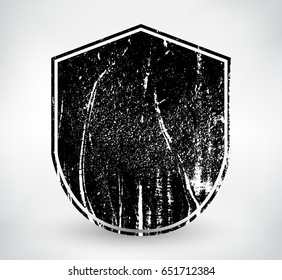 Grunge label design.