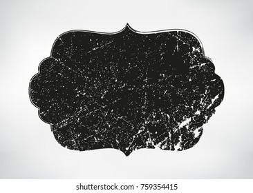 Grunge label design.Vector distress badge.