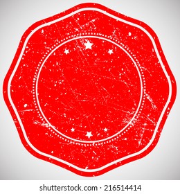 Grunge label. Vector illustration.