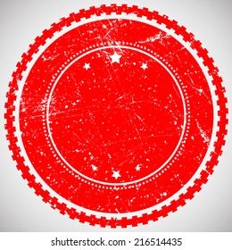 Grunge label. Vector illustration.