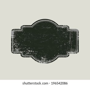 Grunge Labels, Vector Distressed Frame. Easy to edit.