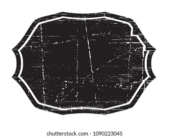 Grunge Label.Vector Textured Banner.