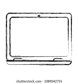 grunge laptop with electronic screen technology service