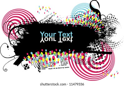 grunge layout for text
