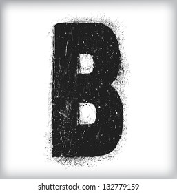 grunge letter