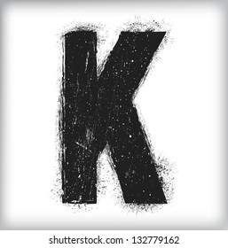 grunge letter
