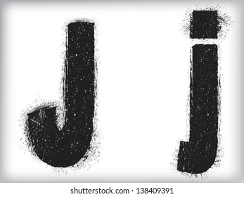 grunge letter