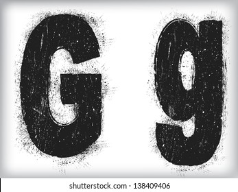 grunge letter