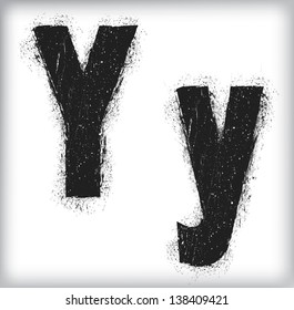 grunge letter