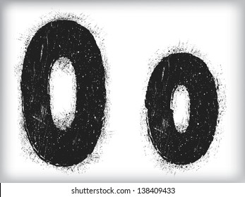 grunge letter