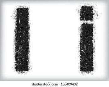 grunge letter