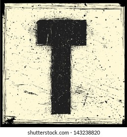 grunge letter